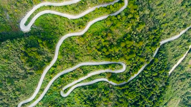 详情图-山路鸟瞰图