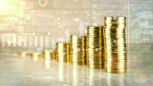 詳情圖-信息圖表背景下的金融增長