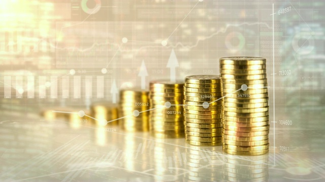 詳情圖-信息圖表背景下的金融增長