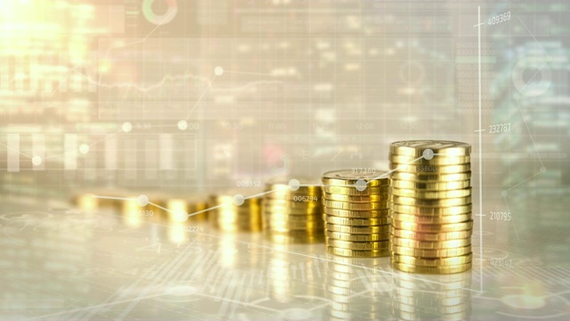 詳情圖-信息圖表背景下的金融增長
