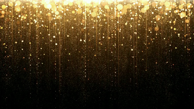 金粒子雨环