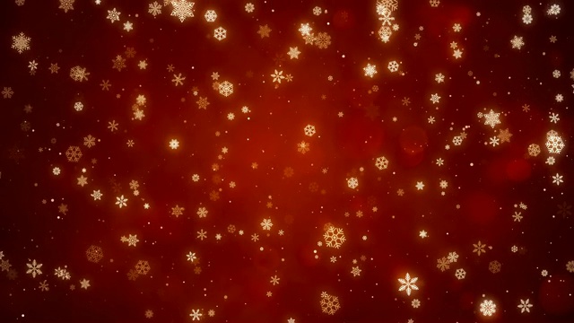 圣诞雪花背景可循环