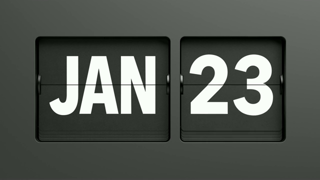 翻页日历从1月1日快速翻到12月31日