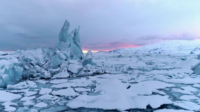 詳情圖-風(fēng)景冰山，Jokulsarlon瀉湖，冰島