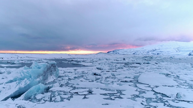 詳情圖-風(fēng)景冰山，Jokulsarlon瀉湖，冰島