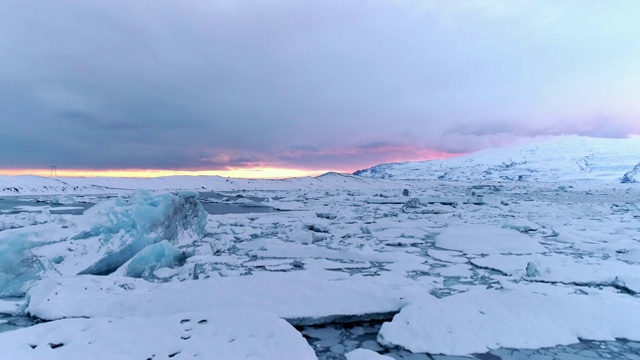 詳情圖-風(fēng)景冰山，Jokulsarlon瀉湖，冰島