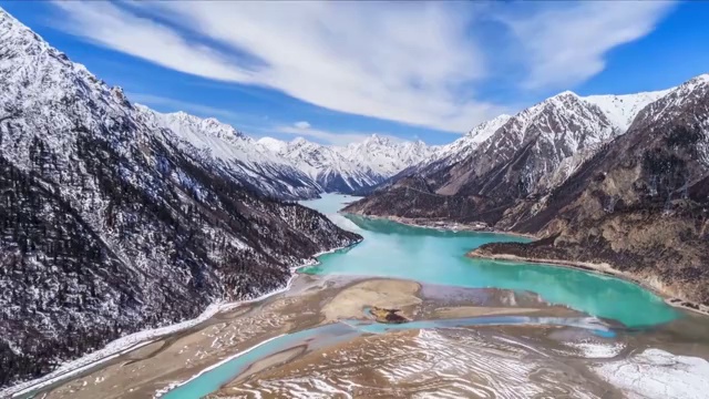 鸟瞰图冉芜湖-时间流逝
