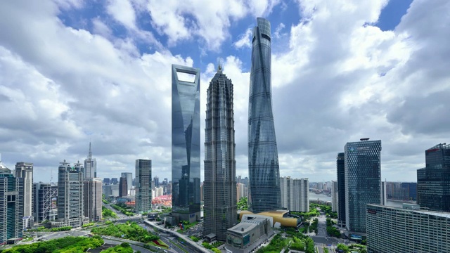 4K:中国上海地标摩天楼