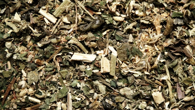 详情图-绿色干燥混合香草作为背景