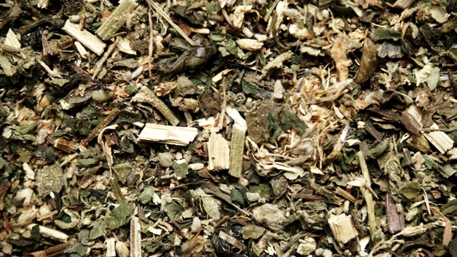详情图-绿色干燥混合香草作为背景