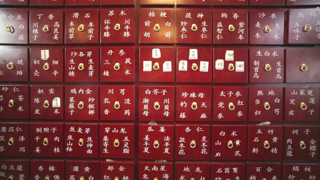 詳情圖-中藥柜的特寫(xiě)