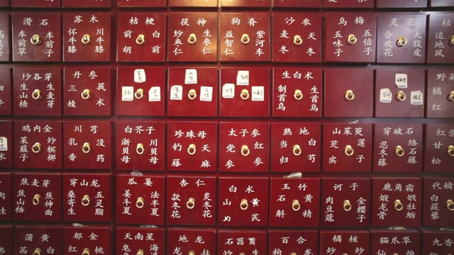 詳情圖-中藥柜的特寫(xiě)