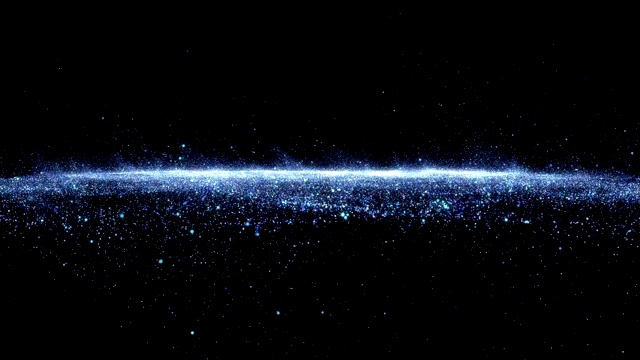 詳情圖-抽象的星塵煙霧波粒子。具有三維粒子的納米動態(tài)流。煙霧動態(tài)波浪效應(yīng)流動