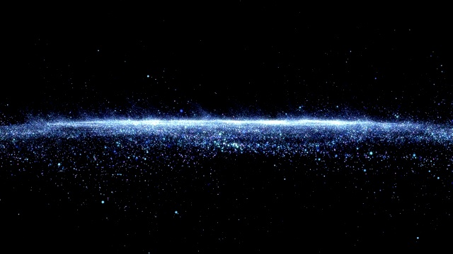 詳情圖-抽象的星塵煙霧波粒子。具有三維粒子的納米動態(tài)流。煙霧動態(tài)波浪效應(yīng)流動