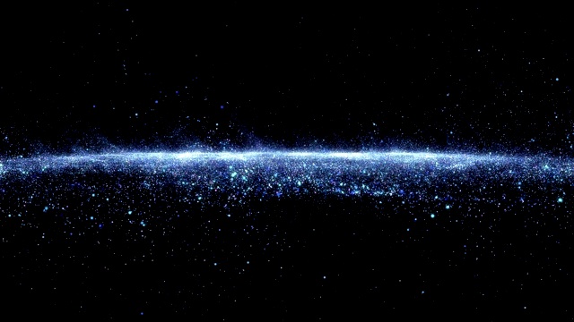 詳情圖-抽象的星塵煙霧波粒子。具有三維粒子的納米動態(tài)流。煙霧動態(tài)波浪效應(yīng)流動