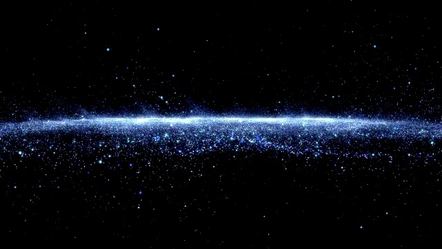 詳情圖-抽象的星塵煙霧波粒子。具有三維粒子的納米動態(tài)流。煙霧動態(tài)波浪效應(yīng)流動