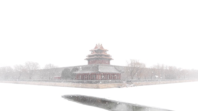 詳情圖-北京紫禁城角樓在雪中