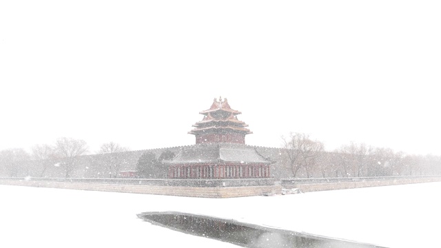 詳情圖-北京紫禁城角樓在雪中