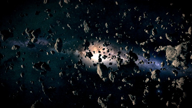 太空中的小行星