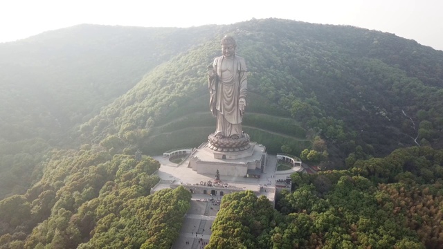 灵山佛教景区鸟瞰图