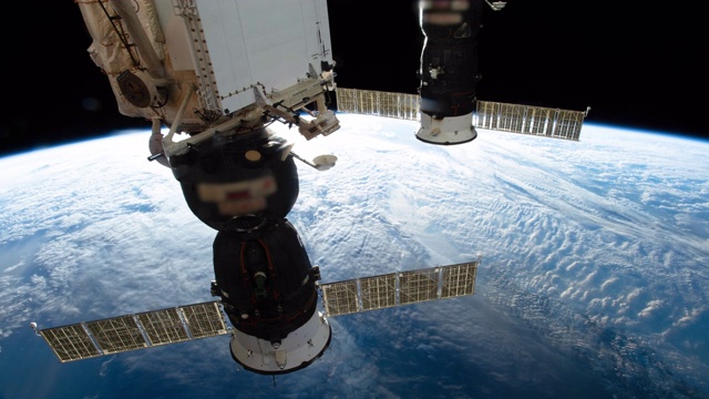 从太空看地球。真实的视频。没有CGI。来自国际空间站