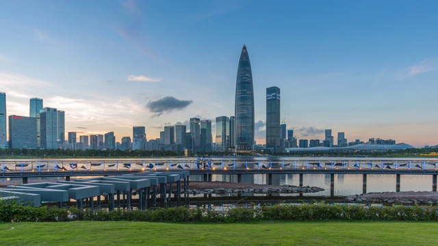详情图-深圳湾超级总部基地和深圳人才园区4K延时