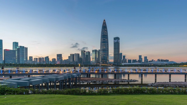 详情图-深圳湾超级总部基地和深圳人才园区4K延时