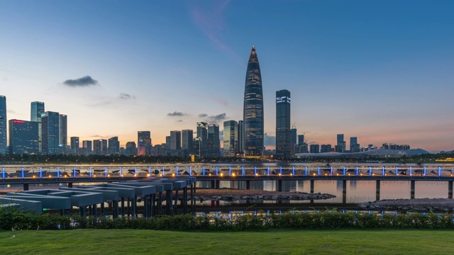 详情图-深圳湾超级总部基地和深圳人才园区4K延时