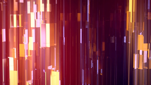 详情图-金色闪亮的金属矩形围绕垂直轴旋转。豪华的运动图形背景。3,d渲染。高清分辨率。
