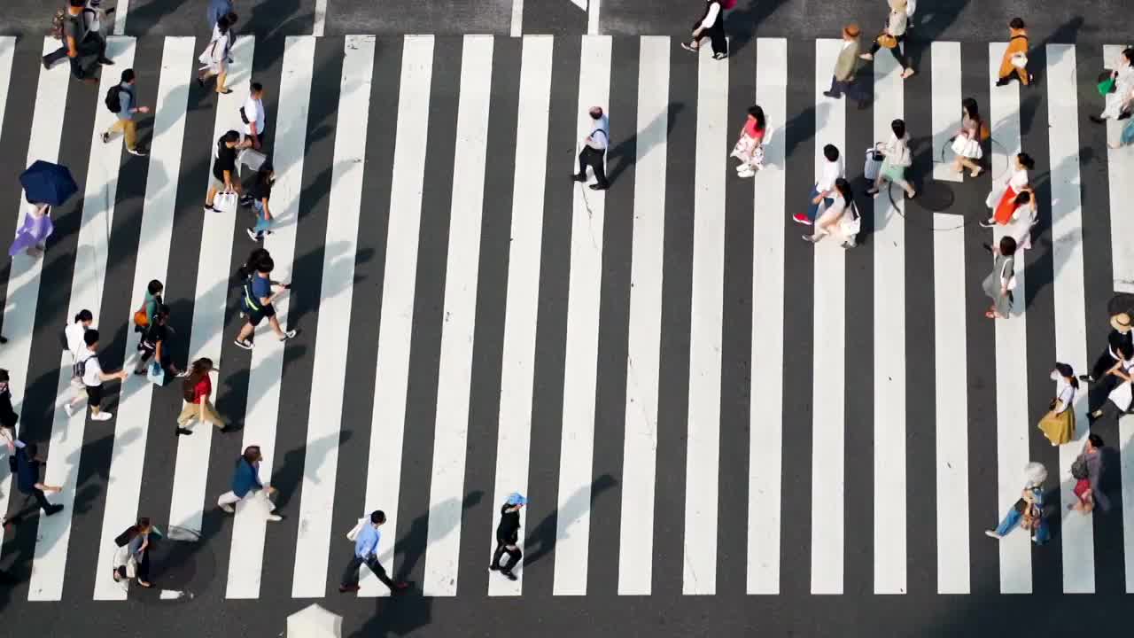 日本银座斑马线