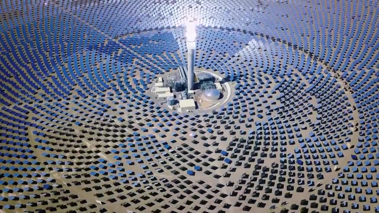 詳情圖-可替代能源太陽能熱電站4K視頻