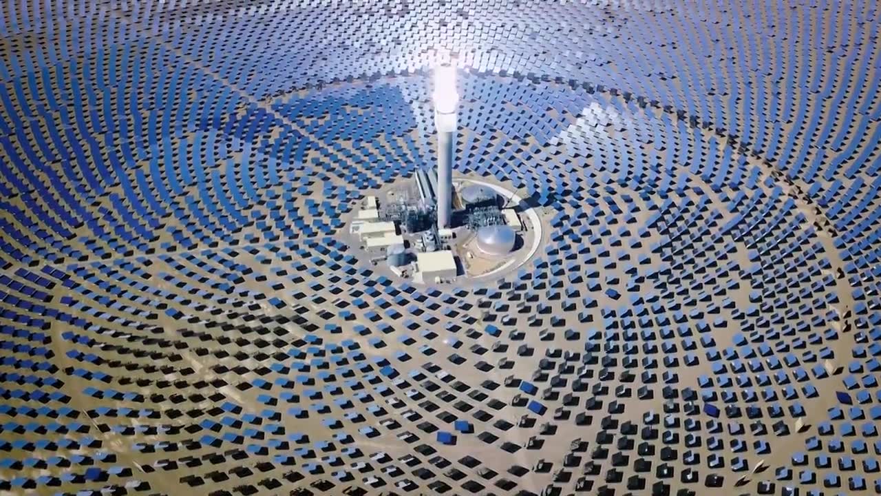 詳情圖-可替代能源太陽能熱電站4K視頻
