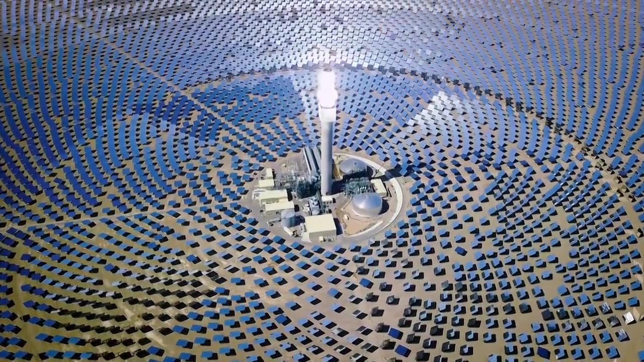 詳情圖-可替代能源太陽能熱電站4K視頻