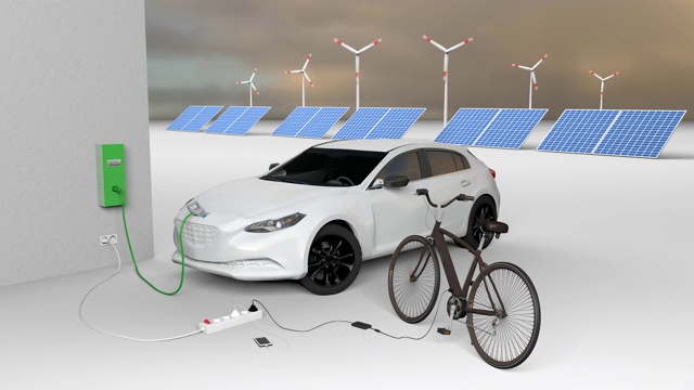 詳情圖-電動汽車、電動自行車、智能手機、太陽能電池板和風(fēng)力渦輪機。