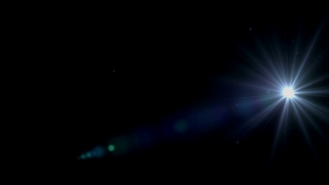 详情图-文字运动结果与美丽的光学耀斑效果