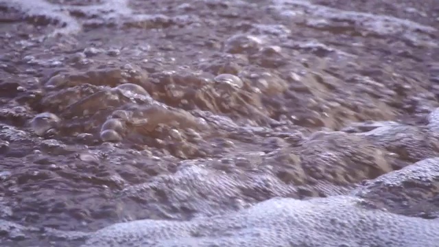 污水处理池的特写