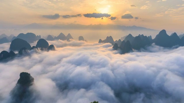详情图-鸟瞰图广西-时间推移