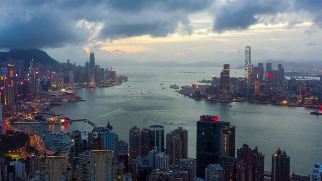 詳情圖-日以繼夜的香港城市天際線放大