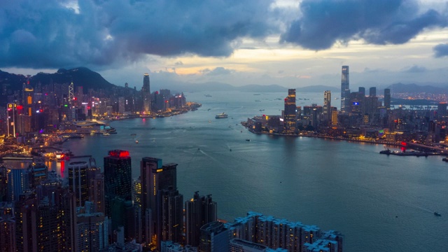 詳情圖-日以繼夜的香港城市天際線放大