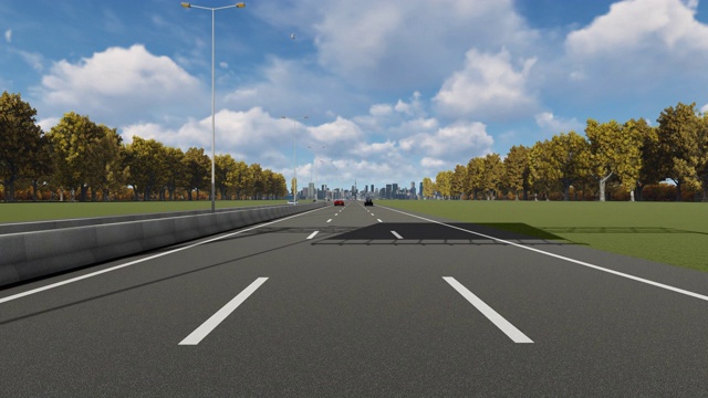 詳情圖-高速公路上指示美國(guó)匹茲堡市入口的指示牌
