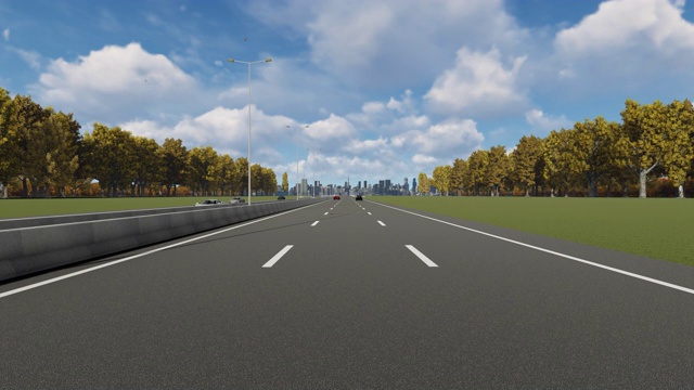 詳情圖-高速公路上指示美國(guó)匹茲堡市入口的指示牌