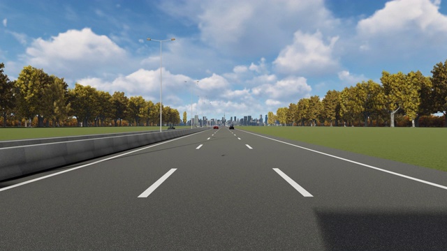 詳情圖-高速公路上指示美國(guó)匹茲堡市入口的指示牌