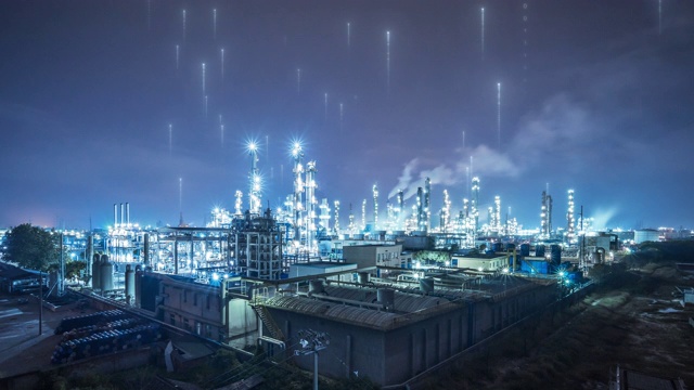詳情圖-智能工廠概念的石油工廠