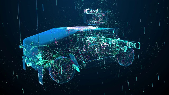 军事技术和数字分析4K