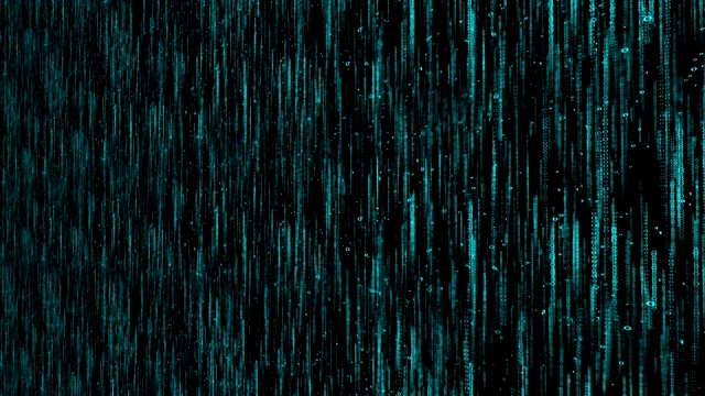 详情图-机器代码0和1矩阵背景，计算机数字世界墙缩放