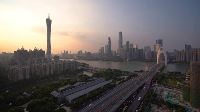 WS HA广州日落市景/中国广州