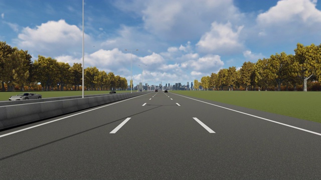详情图-昆明市高速公路上4K库存视频入口指示牌