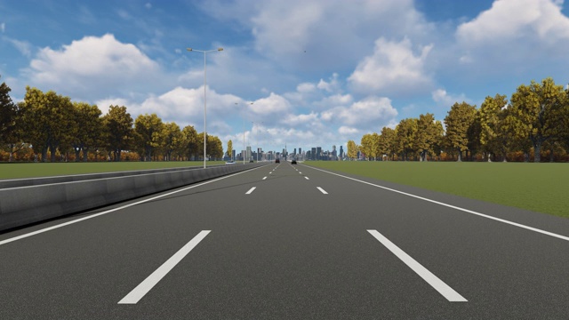 详情图-昆明市高速公路上4K库存视频入口指示牌