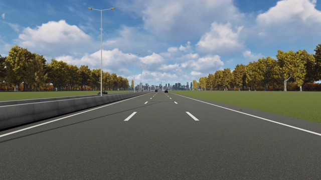详情图-昆明市高速公路上4K库存视频入口指示牌