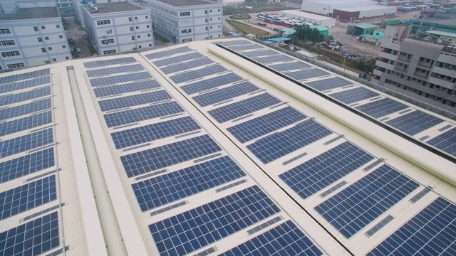 詳情圖-中國工廠太陽能屋頂鳥瞰圖